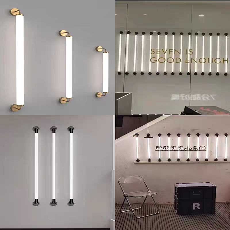 亚克力360度发光长条灯招牌装饰横竖吊壁装T8彩Q色霓虹橱窗led灯