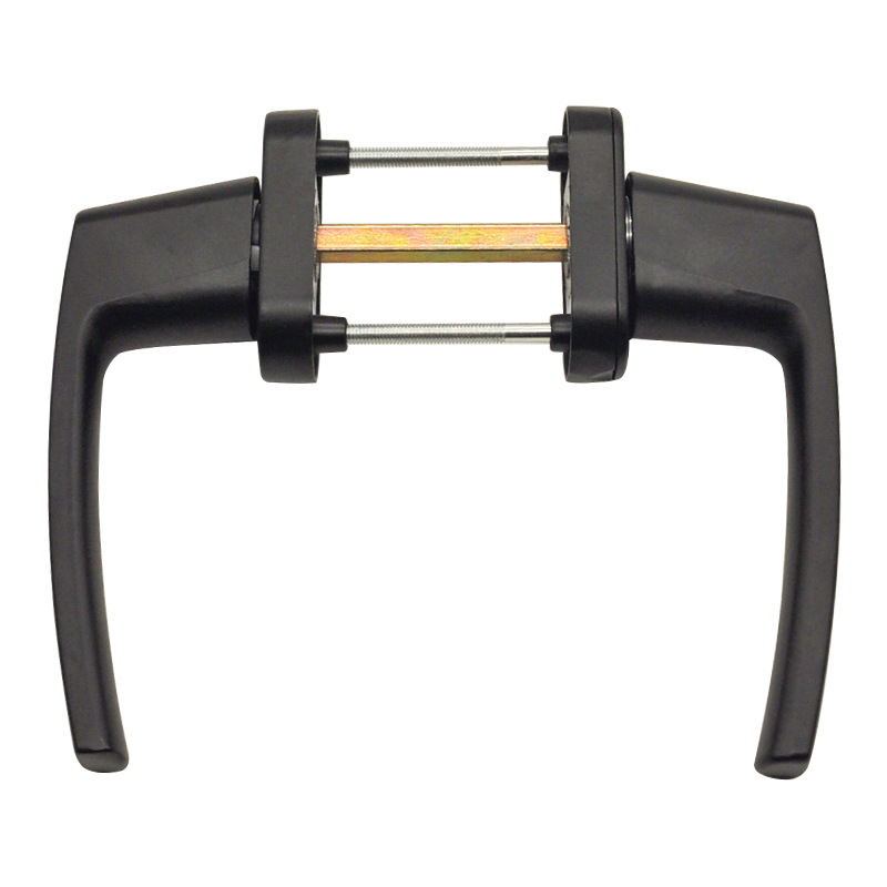 Q683塑钢门对穿开传动执手对穿把手带锁带保险平开门窗五金配件锁