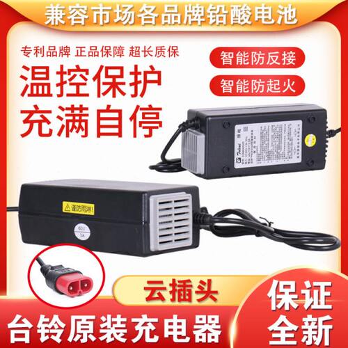 电动电瓶车h2v760铃12a插头2048V2AH3台特能充电器伏南京智能云安