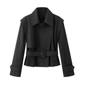 ariosee艾诺丝槿官方旗舰店2026年春季 新款 翻领夹克短外套L411399