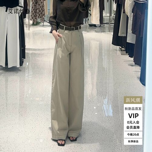 时尚百搭高腰显瘦直筒牛仔裤女