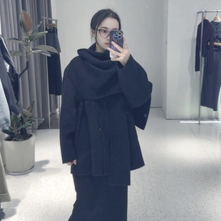 ariosea艾诺丝槿官方旗舰店商场同款2025新款双面呢大衣AR233001