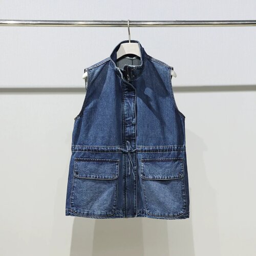 新品马甲女立领牛仔夹克8510460