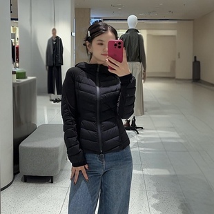 ariose·e艾诺丝瑾2026商场同款女装秋季连帽拼接羽绒服BR004191