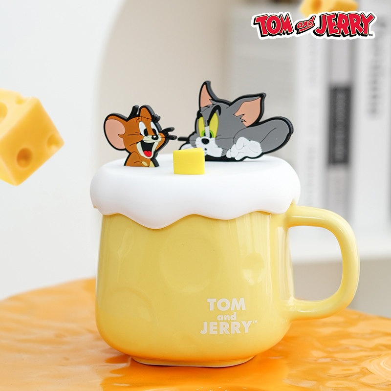 猫和老鼠正版周边TOM and JERRY奶油奶酪杯卡通水杯可爱动漫周边图片