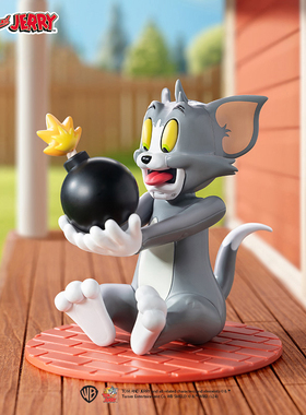 猫和老鼠TOM and JERRY正版周边倒霉TOM盲盒可动手办潮玩摆件玩具