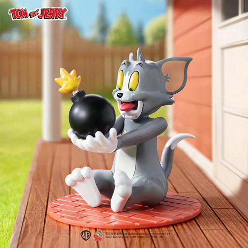 猫和老鼠TOM and JERRY正版周边倒霉TOM盲盒可动手办潮玩摆件玩具