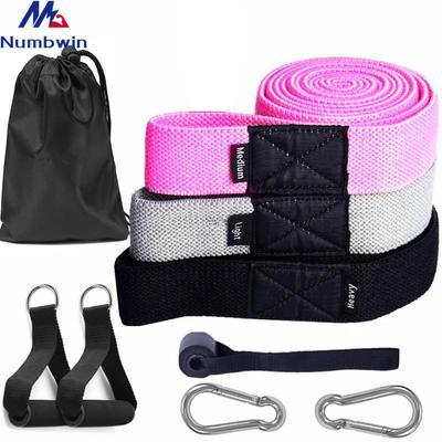 爆款瑜伽织带阻力带2080圈九件套健身拉力圈训练阻力带力量引体向