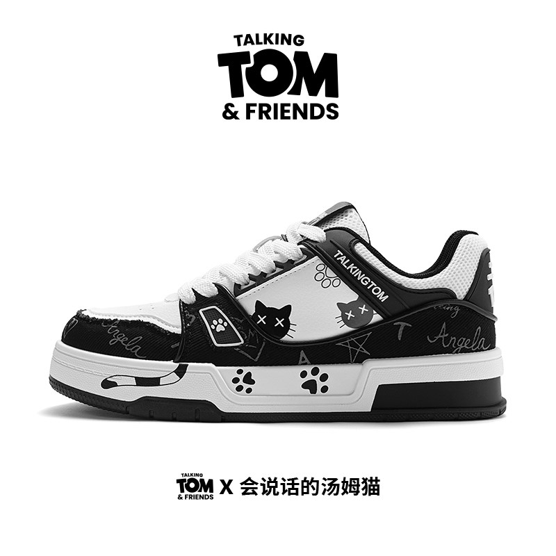 会说话的汤姆猫男鞋动漫风板鞋情侣春夏透气原创潮牌运动休闲鞋子