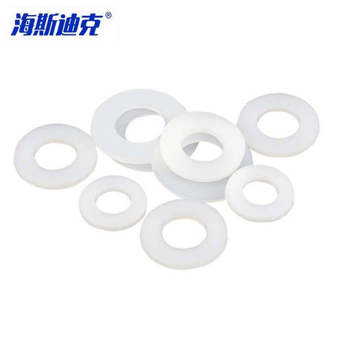 海斯迪克gnjz-3173白色尼龙平垫片塑料螺丝垫圈塑胶垫圈(1000个/