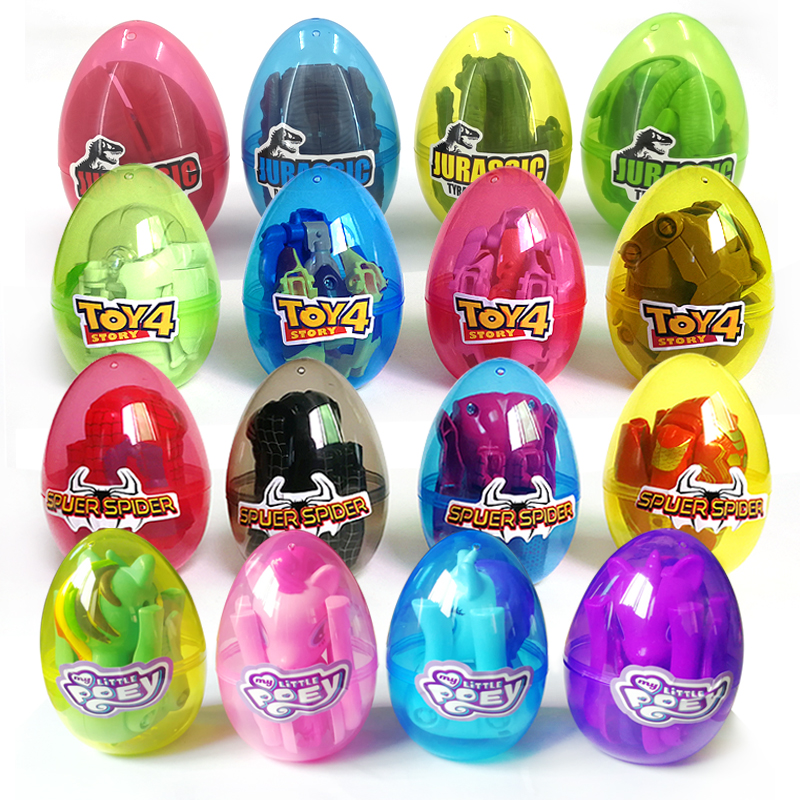 儿童奇趣扭蛋玩具拆蛋惊喜球赛车总动员变L形蛋男孩女孩幼儿园礼