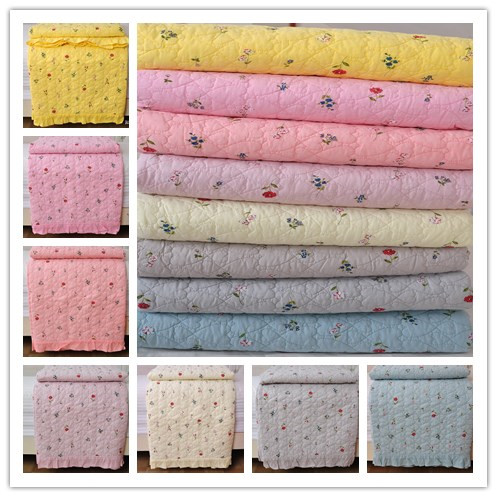 韩国新款纯棉小花水洗柔软床盖床垫空调被夏凉被三件套铺盖两用