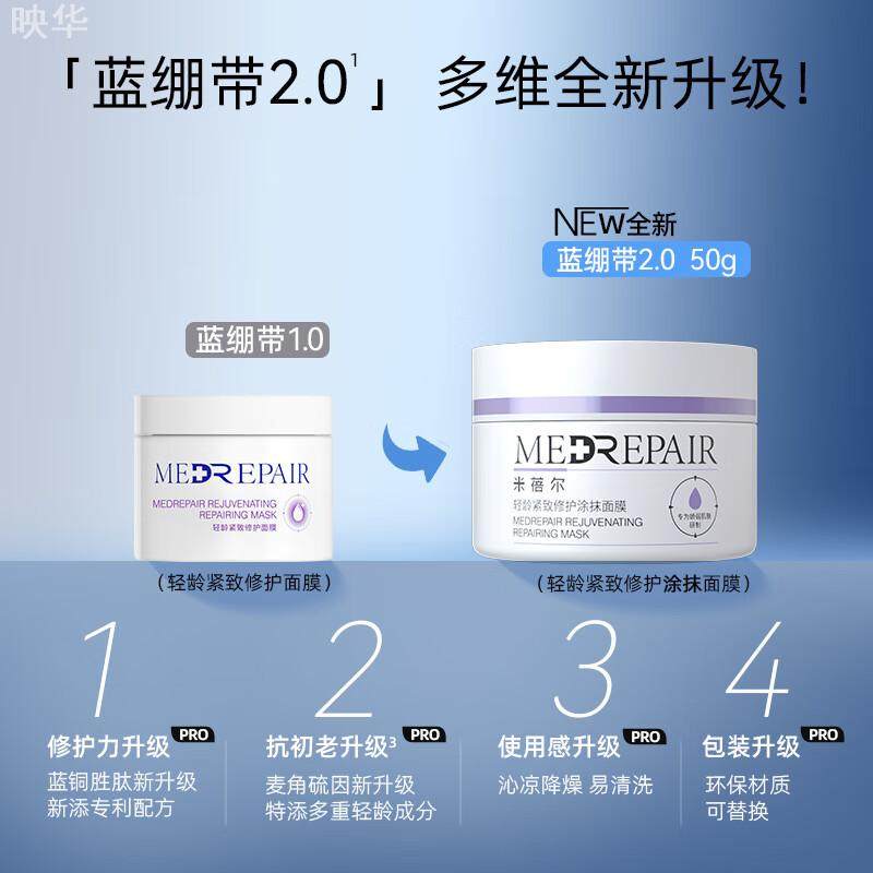 米蓓尔轻龄紧致蓝铜胜肽修护涂抹