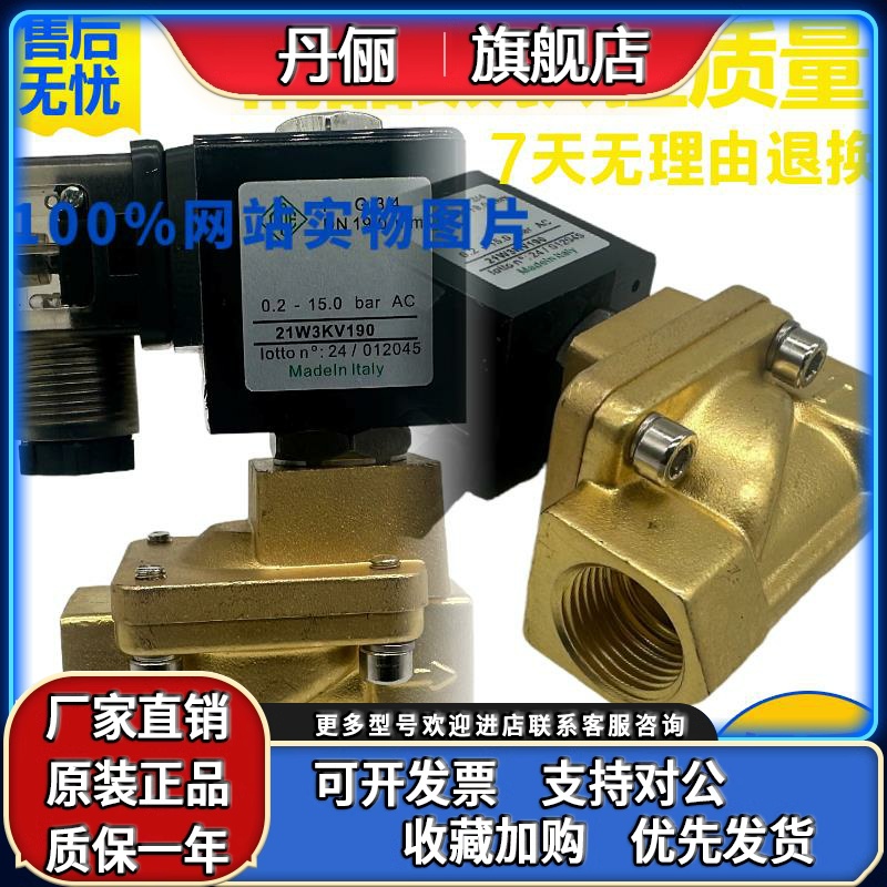 ODE二通电磁阀21W3KV190 21WA4K0V130 21W4KB250水阀AC220V DC24V