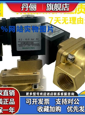 ODE二通电磁阀21W3KV190 21WA4K0V130 21W4KB250水阀AC220V DC24V