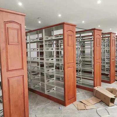 定制木书护钢制简书架图书馆书16600柜架览阅易室书店组合实木侧