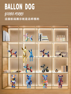 客厅摆件高端大气上档次轻奢摆饰兔子气球狗电视柜酒柜餐边柜饰品