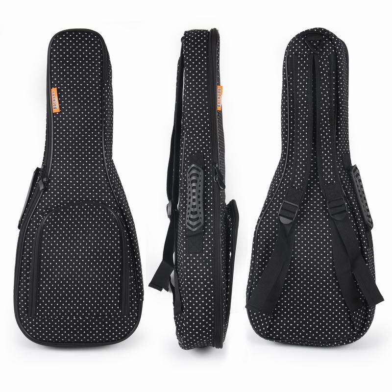 黑色尤克里里加厚包 10mm乌克丽丽琴袋 23寸ukulele棉麻琴包