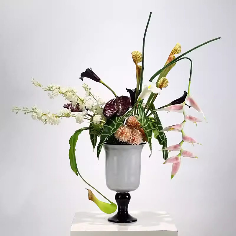 中古高级玻璃花瓶仿真花艺摆件酒店售楼处样板间餐厅餐桌软装摆设,电子元器件市场,电线扎带/束线带,淘宝优惠券,粉丝福利购,淘宝优惠卷