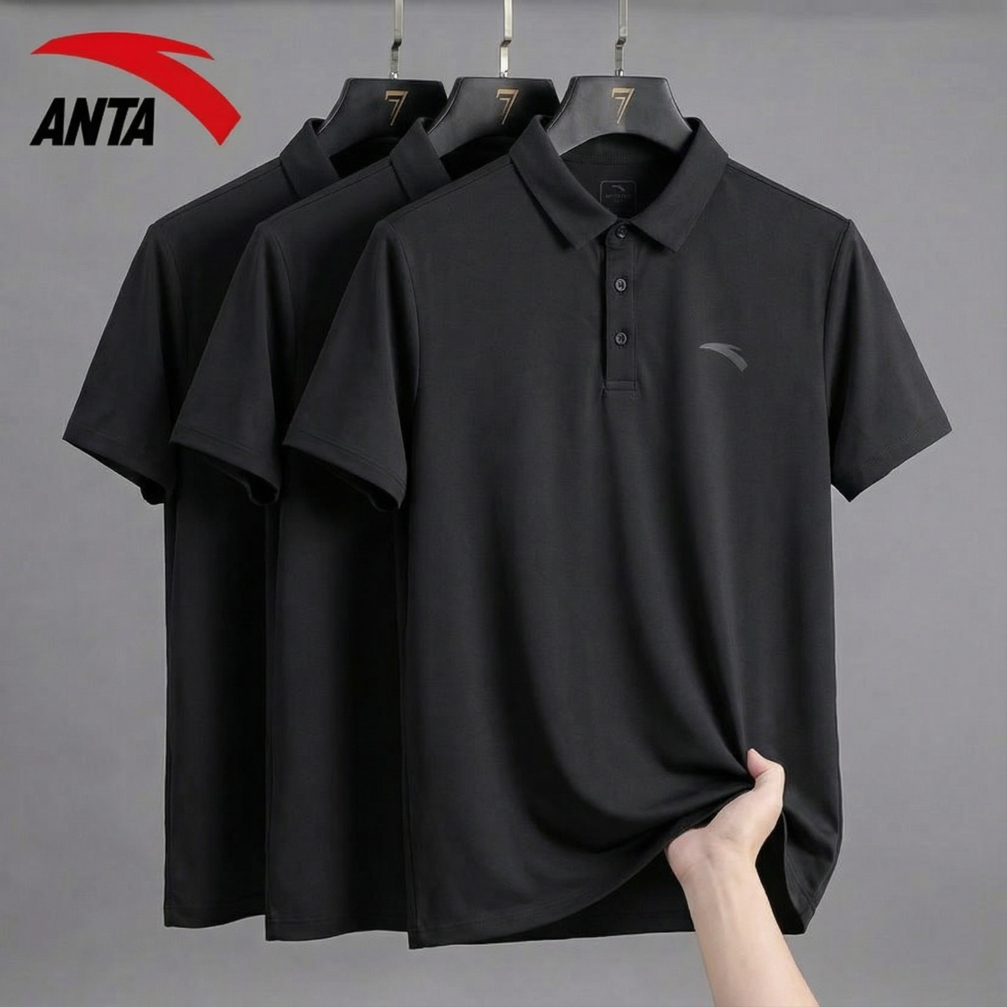安踏男士短袖POLO衫2026夏季新款透气翻领T恤商务休闲polo上衣男,运动服/休闲服装,运动POLO衫,淘宝优惠券,粉丝福利购,淘宝优惠卷