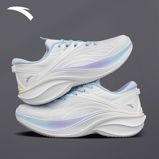 安踏叶子5白色运动鞋女2026新款春季厚底休闲跑鞋增高鞋跑步鞋女