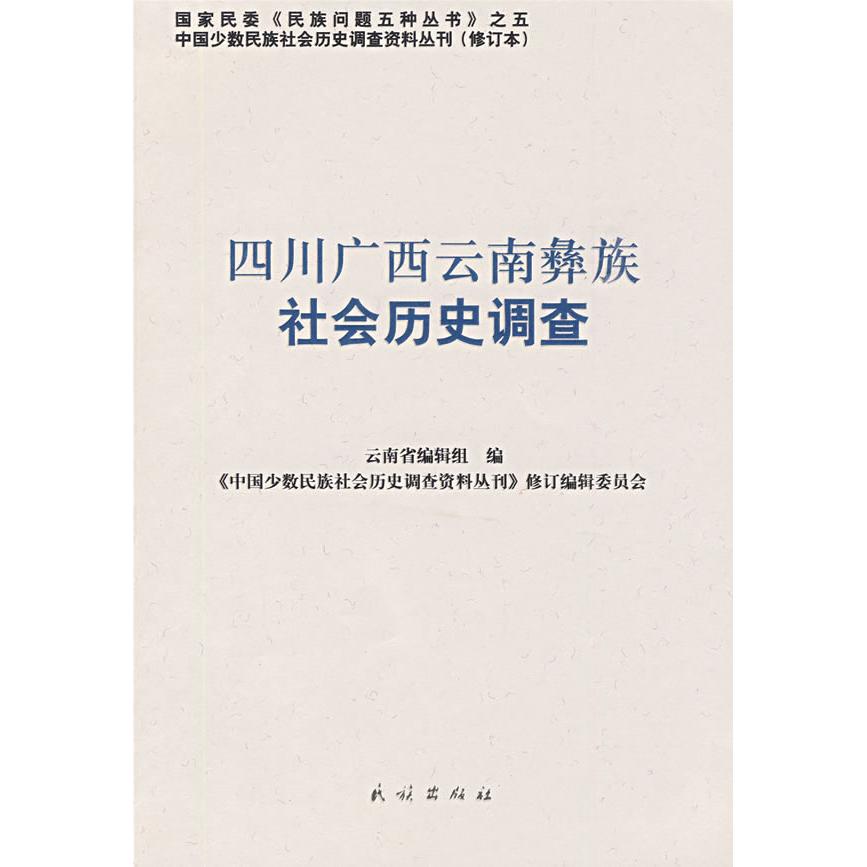 正版四川广西云南彝族社会历史调查(中国少数民族社会历史调查资料丛刊)