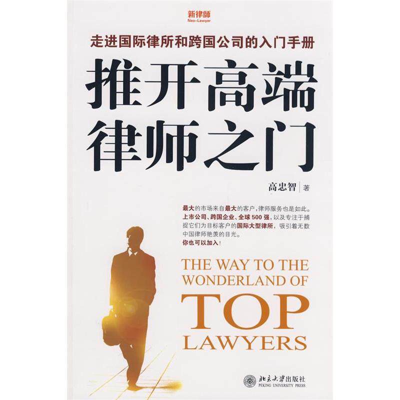 正版推开高端律师之门--走进国际律所和跨国公司的入门手册