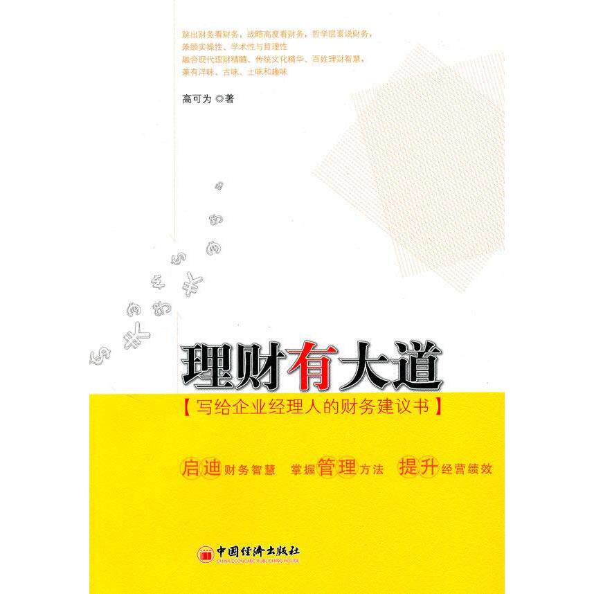 正版理财有大道：写给企业经理人的财务建议书