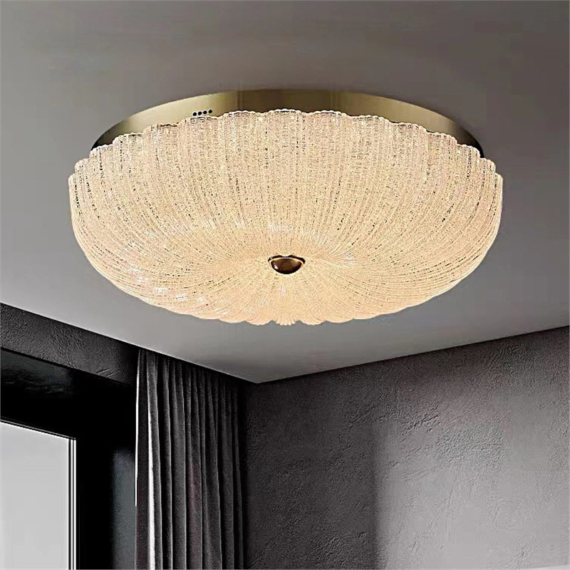 后现代轻奢主卧室灯2025年新款简约大气创意高级感房间水晶吸顶灯