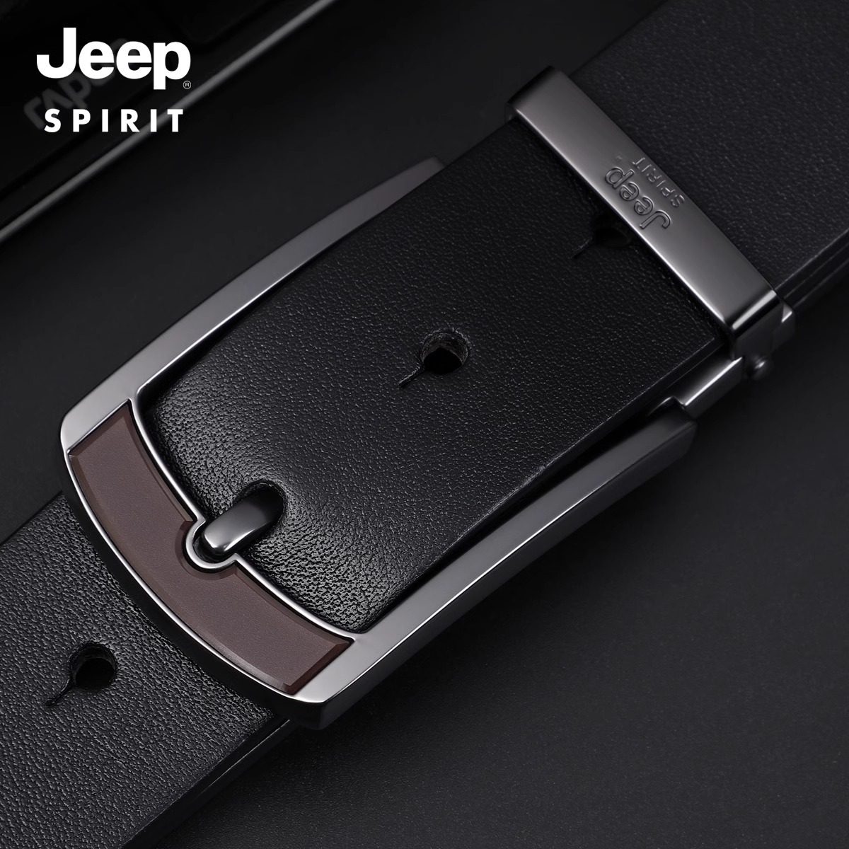 JEEPSPIRIT旗舰正品纯牛皮男士针扣皮带真皮腰带年轻人西装裤带潮,服饰配件/皮带/帽子/围巾,腰带/皮带/腰链,淘宝优惠券,粉丝福利购,淘宝优惠卷