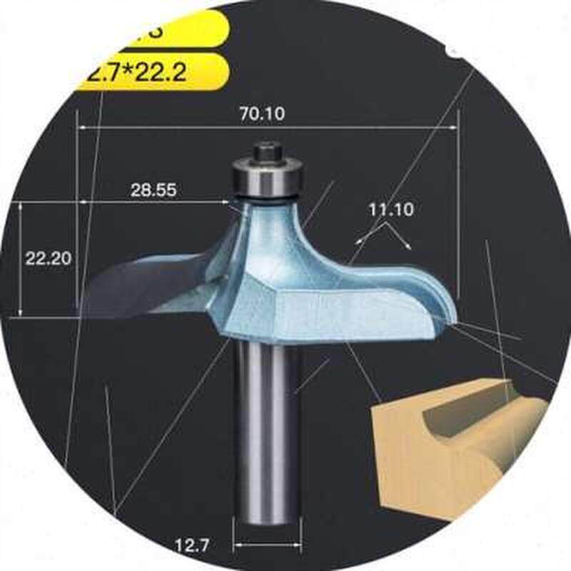 木工铣刀桌缘户西刀雕刻刀扶手台边线刀类花线刀s型门板线刀
