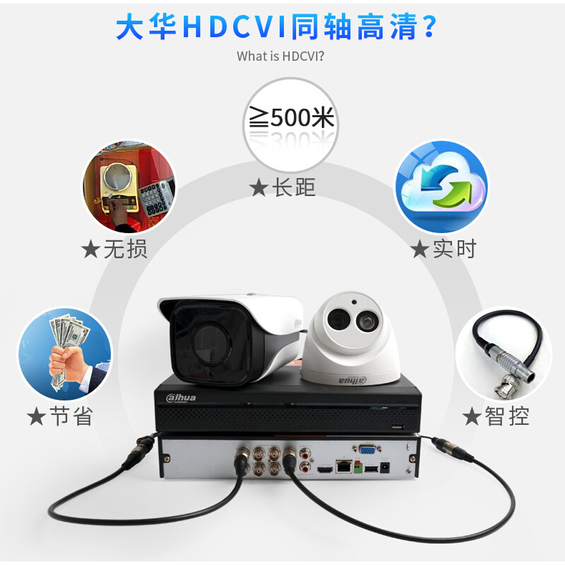 新五网通单盘8路同轴硬盘录像机DH-HCVR7108HS-V5代7108HS-V4