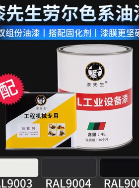 0030油漆00桶装号号先生劳尔R黑色信AL0漆9黑5ALRAL9墨4R信白9