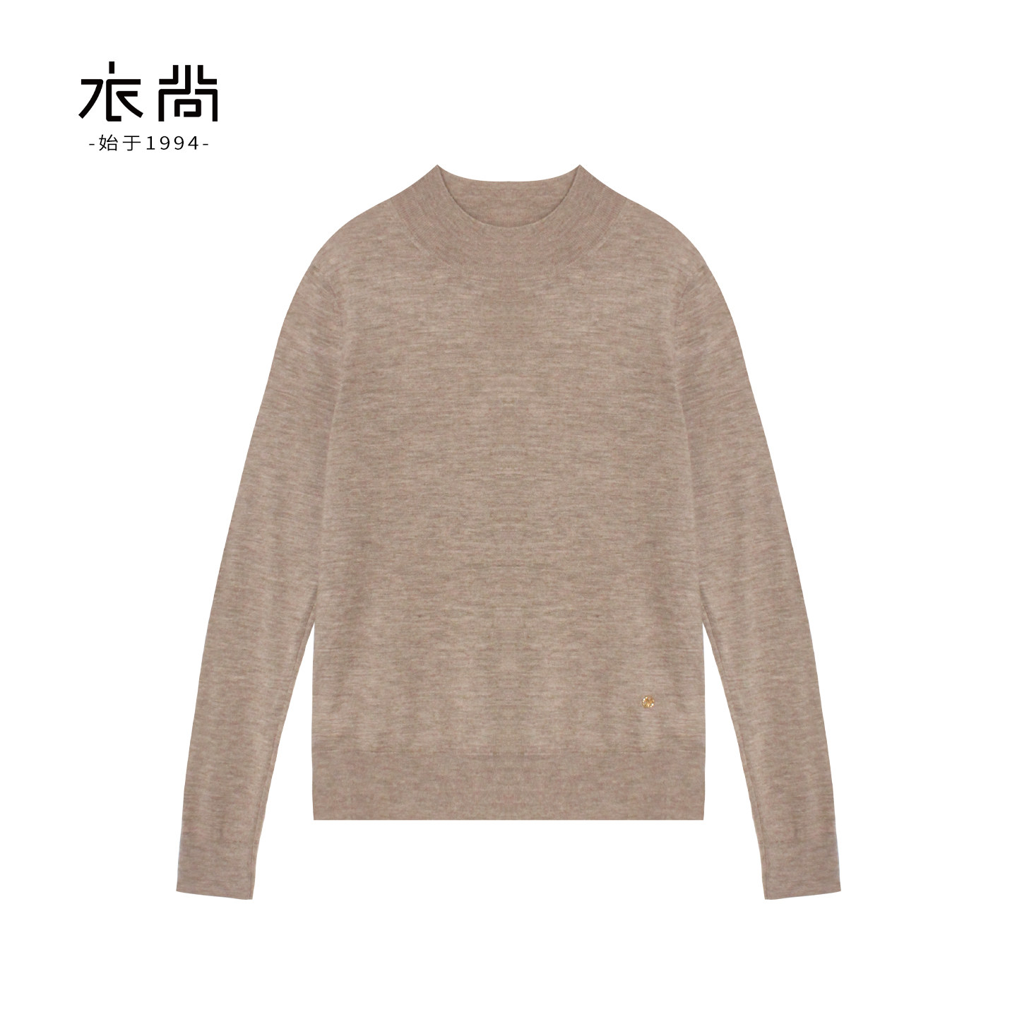 衣尚【100%山羊绒】针织上衣半高领基础打底女装套衫