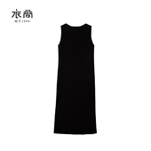 连衣裙女新款 衣尚 背心裙 精纺无袖 一字领长款 100%绵羊毛 女装