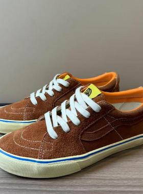 新品上新联名FTMD sk8 low小屁孩棕色全麂皮男板鞋百搭复古休闲鞋