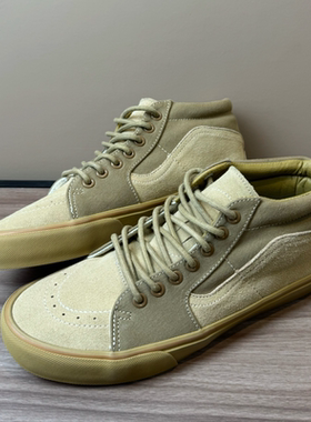 卡其色Sk8-Mid Reissue 83 MGCL帆布鞋中帮百搭复古板鞋休闲鞋