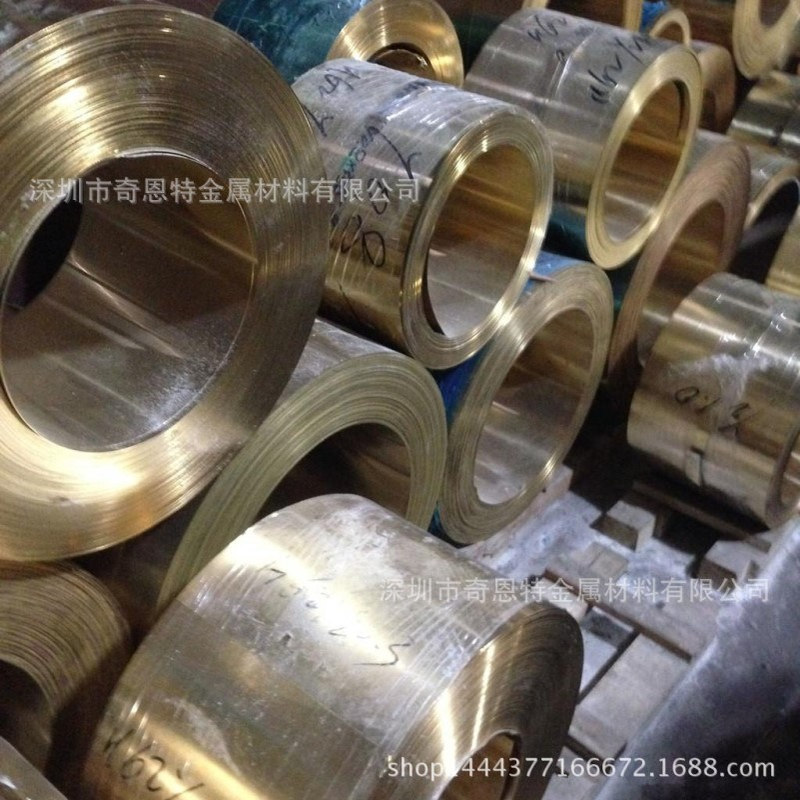 分条C17200高弹性铍铜带半硬开关电机接插件铍青铜带0.5*200mm