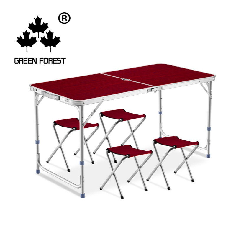 简洁大方便携式户外可折叠桌子摆摊铝合金餐桌简易家用宣传地摊桌