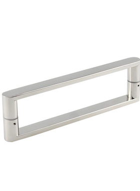 202686M0304不锈钢方管对装拉手店铺淋浴房办公室玻璃门把手孔距1