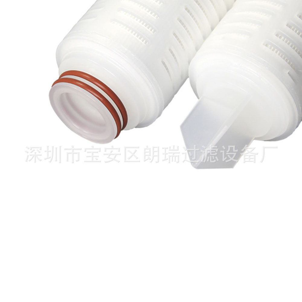 PTFE 疏水性聚四氟乙烯膜过滤滤芯 5英寸 空气折叠滤芯 器 秒杀