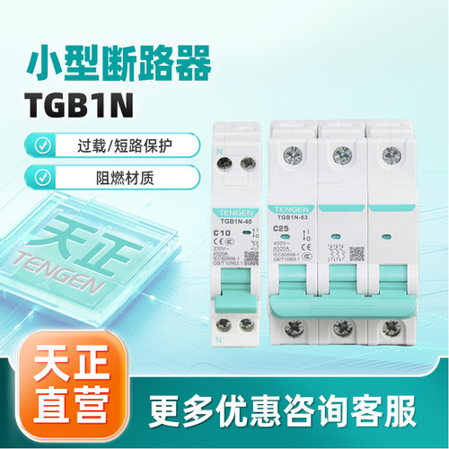 天正电气空家用断路器TGB1N-63