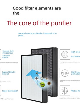 适用于夏普空气净化k器新风滤芯Fp/Fz/Kj800F-Ck80Z/80Xs滤芯