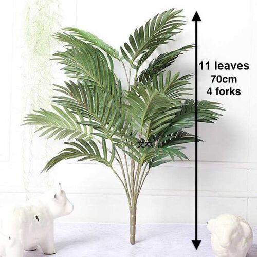 60-123CM fArtificial Palm Tree Fake Plants Plastic Leaf Fak