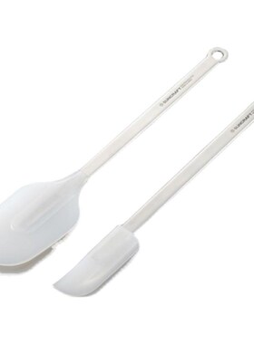 AS ONE试验器具耗材 金属树脂刮刀 不锈钢柄硅胶刮铲R 刮刀SPATUL