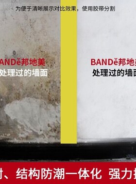 邦地美BANDE水泥墙r地面防潮剂防霉涂料毛坯批土面抗渗抗碱防