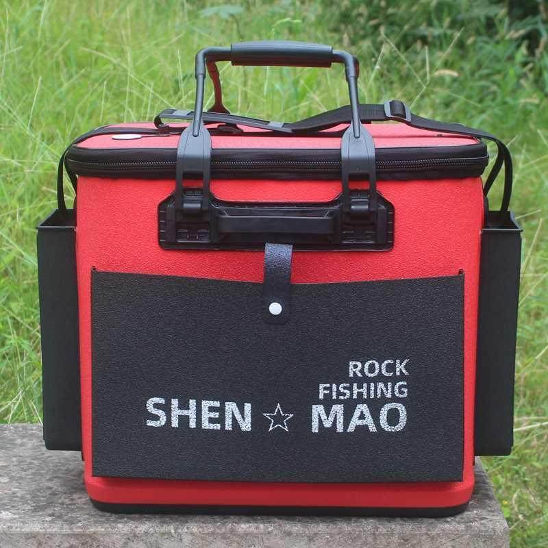 shenmao新款特价硬底鱼护桶钓鱼水桶eva加厚活鱼护箱渔具鱼兜装鱼
