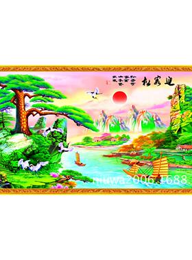 直销纸画墙年海报迎客