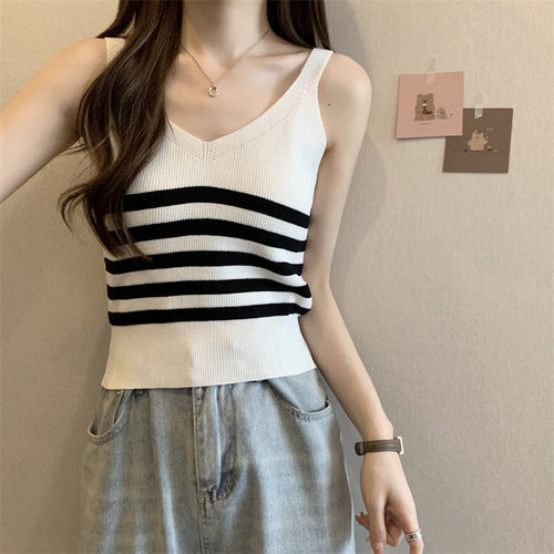 womenclothes撞色v领条
