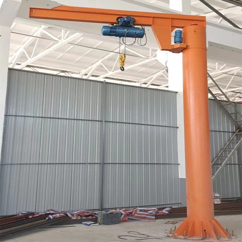 5吨悬臂吊起重机车间制造码头使用电动旋转60度单梁悬臂吊